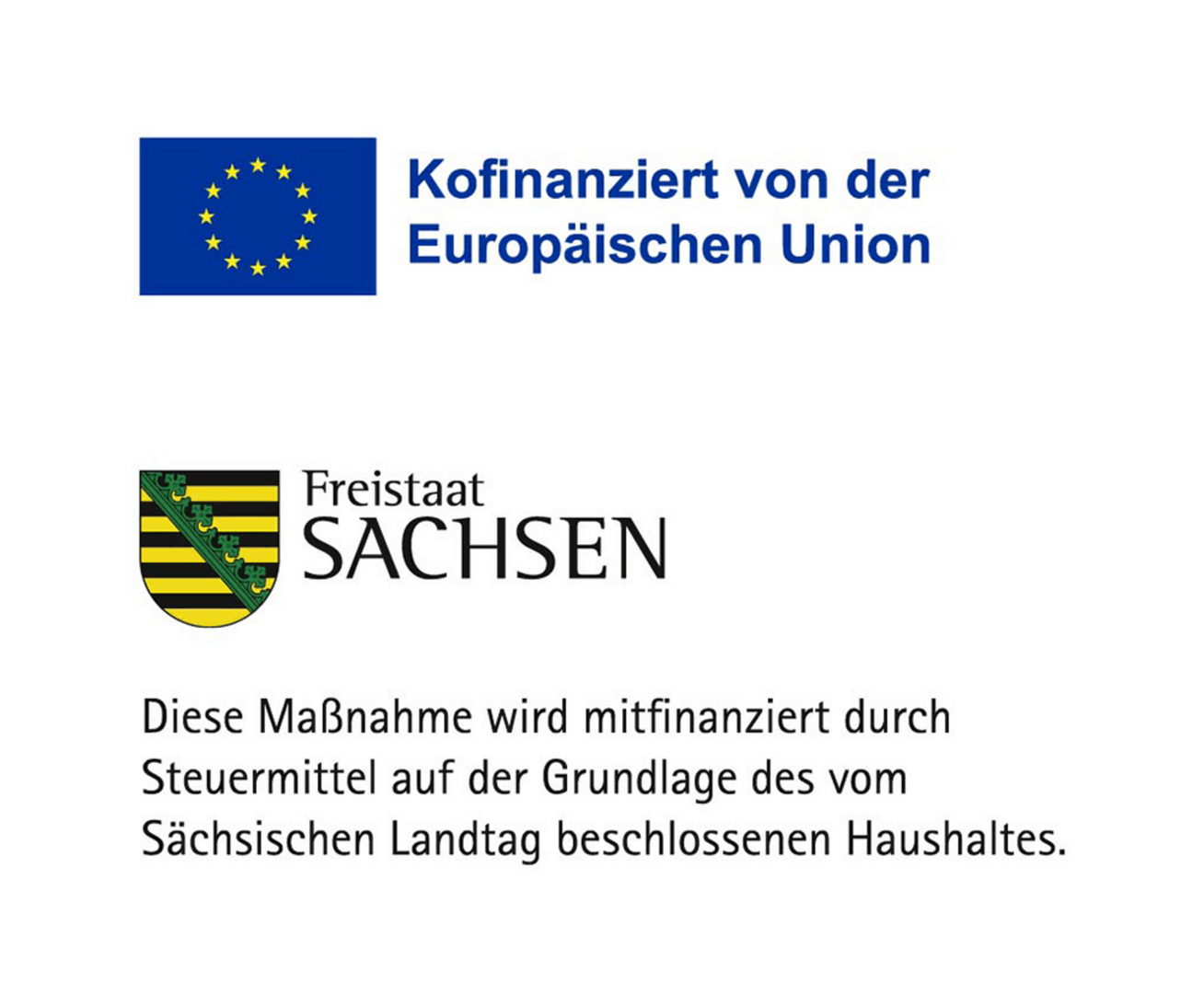 Kofinanziert von der Europ&auml;ischen Union und dem Freistaat Sachsen
